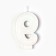 Candle for cake, number 9 "Happy Birthday".