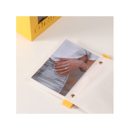 Photo archive in 96 photos 10x15 cm + frame 10x15 cm "Remember?" yellow 20x15x12 cm-4