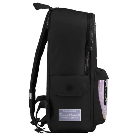 Youth backpack 40 x 30 x 17 cm, Bruno VisConti 12-003 + pencil case, Donut, black-2