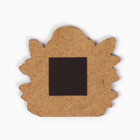 New Year's Wooden Magnet "New Year: Snow holiday", 8 x 7.1 cm-3