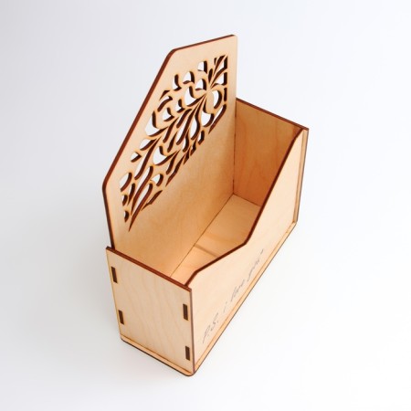 Wooden Kashpo "I Love You" 18 x 24 x 7 cm-4