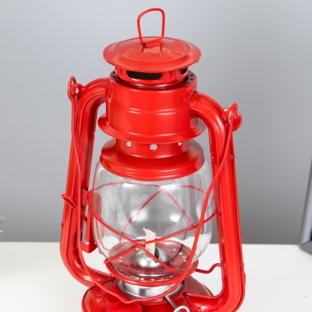 Kerosene lamp decorative red 14x18x27.5 cm Risalux-4