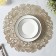 Set of serving napkins on the table “Rose”, 4 pcs, d = 38 cm, gold color