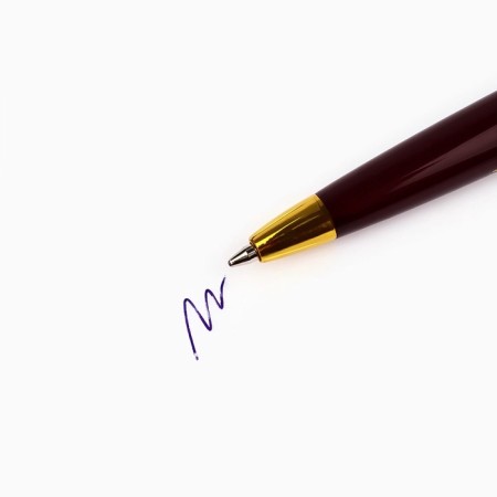 Pen in the red tube "since March 8", plastic-1