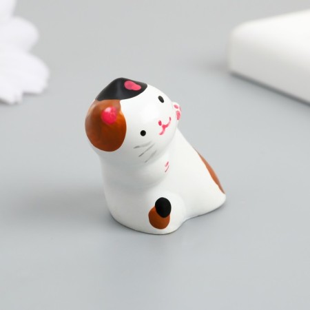 Souvenir Polystone "Cat in inclination" 4x2.5x4 cm-3