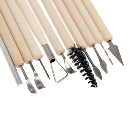 A set of tools 10 pieces for modeling clay, plasticine, plastics-1