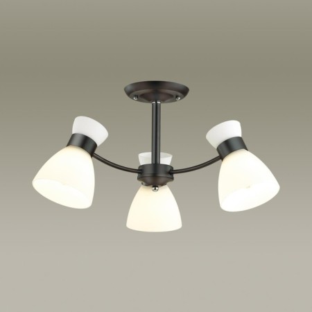 Wilma chandelier, e27, 3x40W, black color, white-3