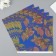 Scrapbooking paper "Cocoa on blue" density 180 grams set 5 pcs 30.5x32 cm