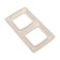 Kranz 2-STODRAL ROSECOTS, Beige KR-78-0256