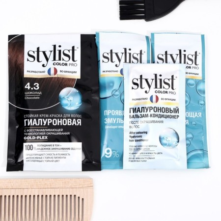 Stylist Color Pro Pro Hyaluronic Cream Persistent Color, Chocolate Tone, 115 ml-1