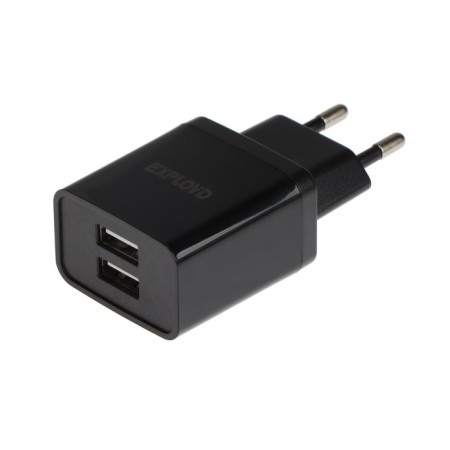 EXPLOYD EX-Z-610, 2 USB, 3.1 A, black network