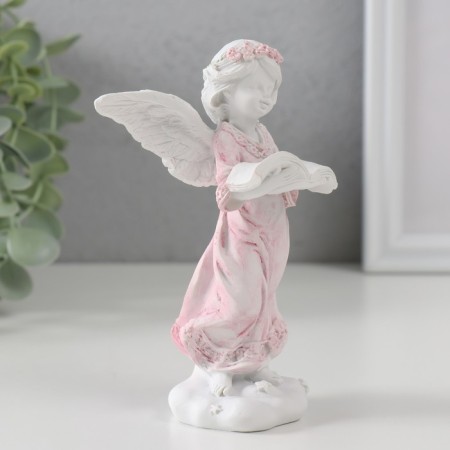 Polystone souvenir "Angel on a star cloud in a dress with a wreath" mix 12.8x8.7x6 cm-2
