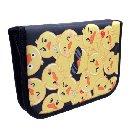 Penal 3 sections, tab inside, 140 x 210 x 40 mm, fabric, calligrata top block "duck"-2