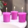 Aromatic candle "Black Cherry", black cherry, set 5x4.5 cm, 3 pcs