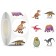 Stick Paper "Dinosaurs" d = 2.5 cm 500 pcs in the roll