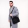 Male bag, black color