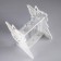 Kashpo wooden 13.3 × 11.6 × 15.5 cm with 3 flasks "Fairy", white give beautifully