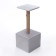 Cat House with Cube Cube, with a site and a toy, 35 x 30 x 85 cm, a mix of flowers