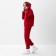 Women's tracksuit (sweatshirt and trousers) mist, size 44-46, red color