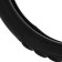 Braid on the steering wheel Nova Bright eco -leather, black, curly rubber inserts, m