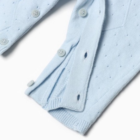 Knitted overalls, blue color 74 cm-3