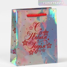 Holographic “Rainbow mood” package, 12 x 15 x 5.5 cm, New Year