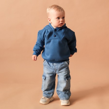Sweatshirt Kroshka I am Blueberry p. 74-80, blue-3