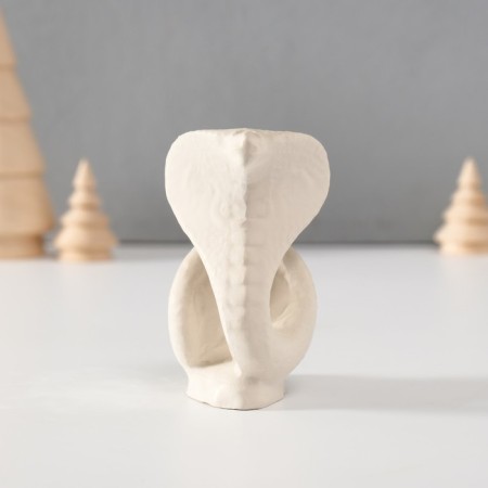 Souvenir "Cobra" with moss white 5x6.5x8 cm (moss green stabil)-1