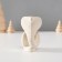 Souvenir "Cobra" with moss white 5x6.5x8 cm (moss green stabil)