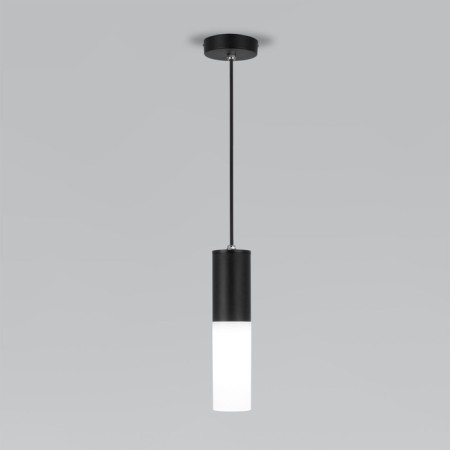 Suspended lamp Elektrostandard, Glas E27 100x100x600 mm, IP54, Black color
