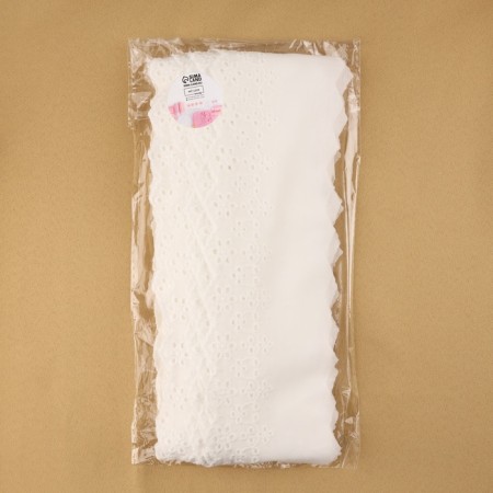 Lace embroidery, 80 mm × 13.7 ± 1 m, white color-2