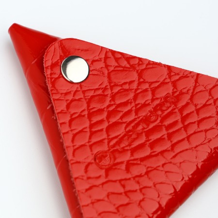 Monetnik on the button, Textura, red color-4