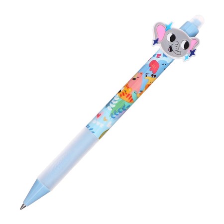 Gel handle Erased ink, blue rod, 0.5 mm, machine gun, cute mix-2