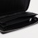 Male purse with lightning, with a pen, for bills, for cards, for coins, black color