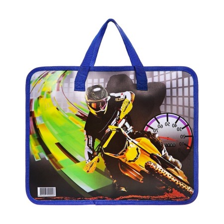Folder with handles plastic, A4, motorcyclist-2