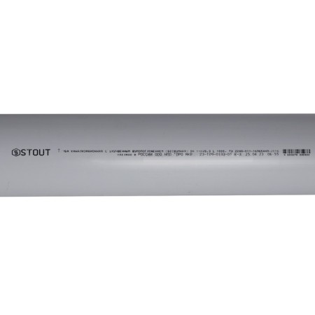 Sewer pipe SKB-0002-110100, D = 110 mm, 1000 mm, silent-3