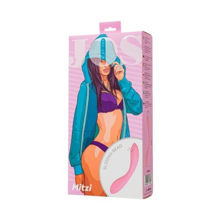 Jos Mitzi G-Spot vibrator, with a stimulating ball, 21 cm, silicone, pink color-10