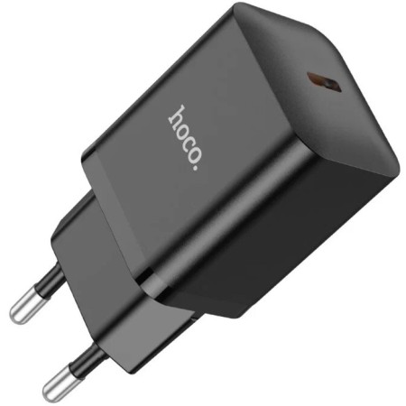 Network charger Hoco N27, 1 Type-C, 20 W, PD + Qc, Black