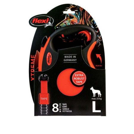 Roulette FLEXI XTREME TAPE L (up to 55 kg) tape, 8 m black/orange-1