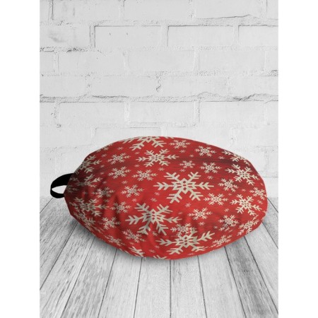 Pillow Siddle "Field of Snowflakes", decorative, d = 52 cm