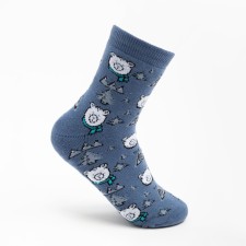 Women's sole socks, Denim color, size 23-25