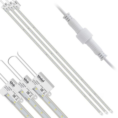 Lamp for plants LED linear, 1200 mm Uniel, 60 W, LED, IP65, Color transparent-3