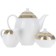 Coffee service 6/9 OPAL, decor “Wide Kant Platinum, Gold”, 15 items