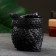 Figure pot "Owl" black, 11x10x10cm