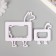 Cutters for alpaca polymer clay set 2 pcs 5.9x4.9 cm 9.7x8.3 cm