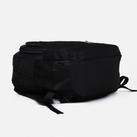 Youth backpack from lightning textiles, 5 pockets, black color-4