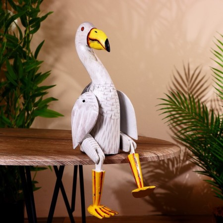 Souvenir "Flamingo" hanging paws, wood 50 cm