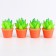 Miniature Puppet "Green Cactus", set 4 pcs., Size 1 pc. - 1.5 × 2.5 × 1.5 cm