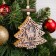 Decor with backlight "Christmas tree with a deer"