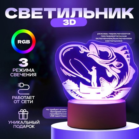 Light "Fisherman" Led RGB from the network 9.5x13.5x15 cm Risalux-1